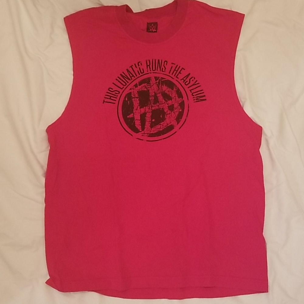 Red Dean Ambrose Lunatic Fringe tank top WWE
